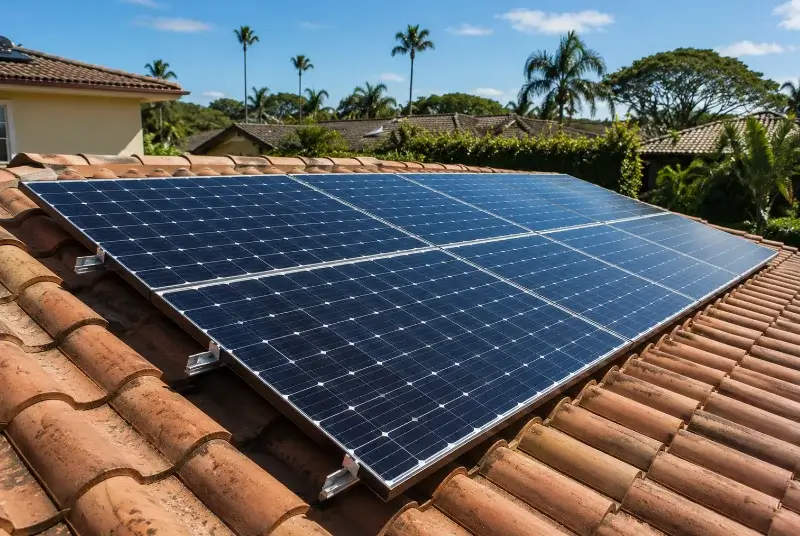 Installation de panneaux solaires à la Penne-sur-Huveaune